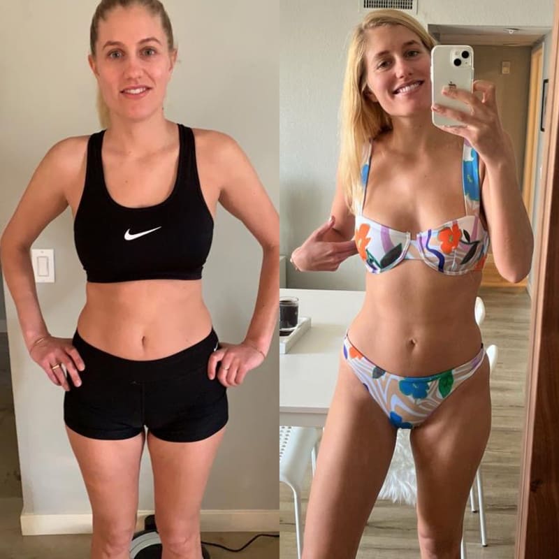Juliana's before and after
