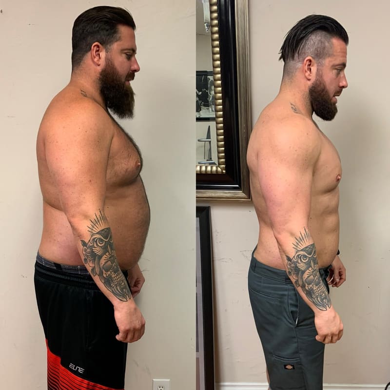 Rob's before and after